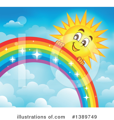 Royalty-Free (RF) Rainbow Clipart Illustration by visekart - Stock Sample #1389749
