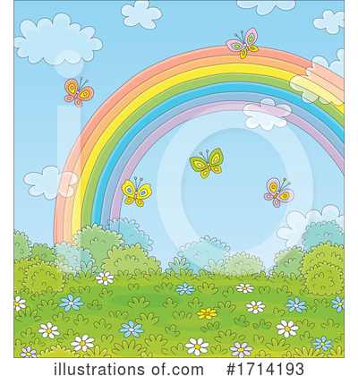 Royalty-Free (RF) Rainbow Clipart Illustration by Alex Bannykh - Stock Sample #1714193