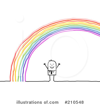 Royalty-Free (RF) Rainbow Clipart Illustration by NL shop - Stock Sample #210548
