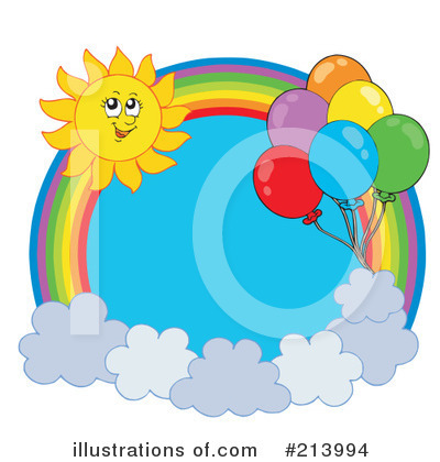 Royalty-Free (RF) Rainbow Clipart Illustration by visekart - Stock Sample #213994
