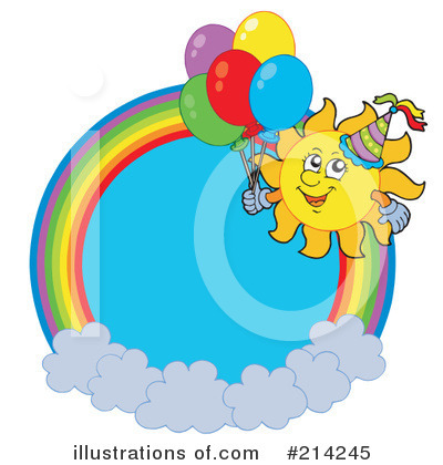 Royalty-Free (RF) Rainbow Clipart Illustration by visekart - Stock Sample #214245