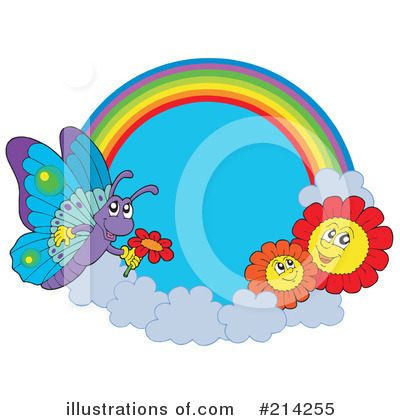 Royalty-Free (RF) Rainbow Clipart Illustration by visekart - Stock Sample #214255