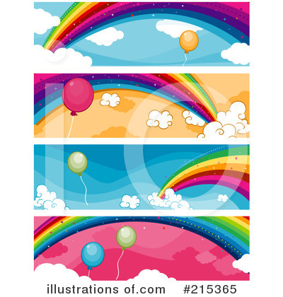 Royalty-Free (RF) Rainbow Clipart Illustration by BNP Design Studio - Stock Sample #215365