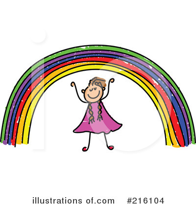 Royalty-Free (RF) Rainbow Clipart Illustration by Prawny - Stock Sample #216104