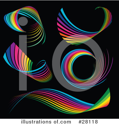 Royalty-Free (RF) Rainbow Clipart Illustration by KJ Pargeter - Stock Sample #28118