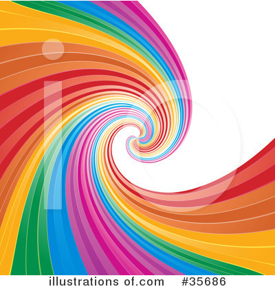 Royalty-Free (RF) Rainbow Clipart Illustration by elaineitalia - Stock Sample #35686