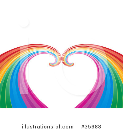 Royalty-Free (RF) Rainbow Clipart Illustration by elaineitalia - Stock Sample #35688