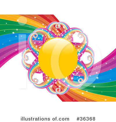 Royalty-Free (RF) Rainbow Clipart Illustration by elaineitalia - Stock Sample #36368