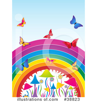Royalty-Free (RF) Rainbow Clipart Illustration by elaineitalia - Stock Sample #38823