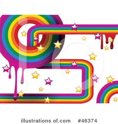 Royalty-Free (RF) Rainbow Clipart Illustration by elaineitalia - Stock Sample #46374