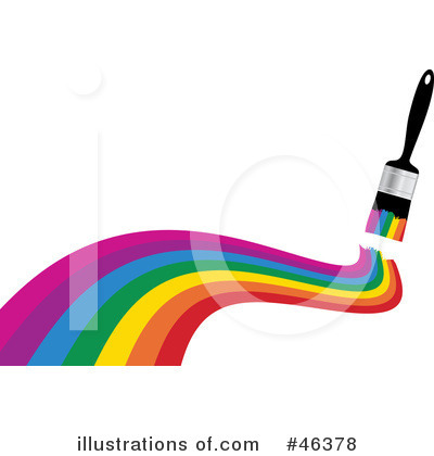 Royalty-Free (RF) Rainbow Clipart Illustration by elaineitalia - Stock Sample #46378