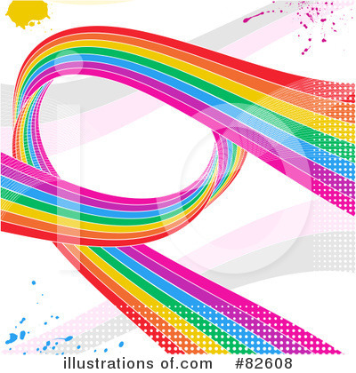 Royalty-Free (RF) Rainbow Clipart Illustration by elaineitalia - Stock Sample #82608