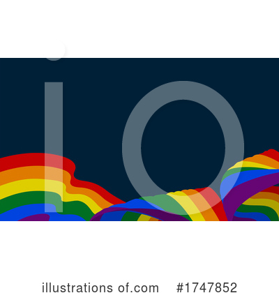 Royalty-Free (RF) Rainbow Flag Clipart Illustration by AtStockIllustration - Stock Sample #1747852
