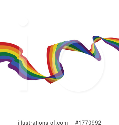 Royalty-Free (RF) Rainbow Flag Clipart Illustration by AtStockIllustration - Stock Sample #1770992