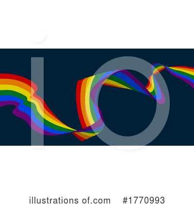 Royalty-Free (RF) Rainbow Flag Clipart Illustration by AtStockIllustration - Stock Sample #1770993
