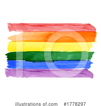 Royalty-Free (RF) Rainbow Flag Clipart Illustration by KJ Pargeter - Stock Sample #1778297