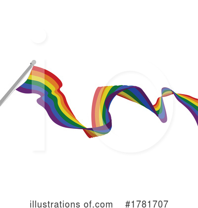 Royalty-Free (RF) Rainbow Flag Clipart Illustration by AtStockIllustration - Stock Sample #1781707