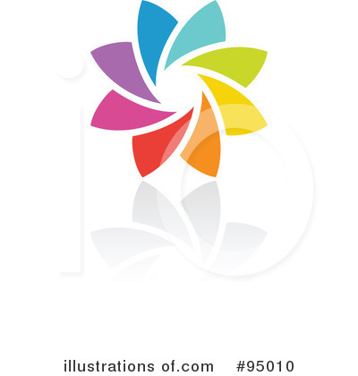 Royalty-Free (RF) Rainbow Logo Clipart Illustration by elena - Stock Sample #95010