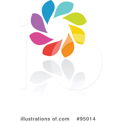 Royalty-Free (RF) Rainbow Logo Clipart Illustration by elena - Stock Sample #95014