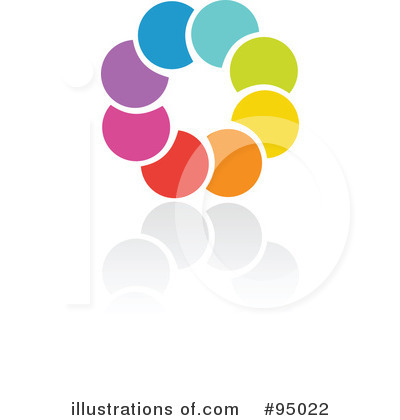 Royalty-Free (RF) Rainbow Logo Clipart Illustration by elena - Stock Sample #95022