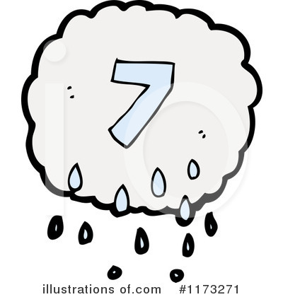 Royalty-Free (RF) Raincloud Clipart Illustration by lineartestpilot - Stock Sample #1173271