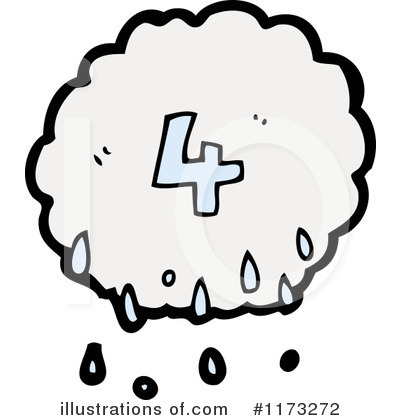 Royalty-Free (RF) Raincloud Clipart Illustration by lineartestpilot - Stock Sample #1173272