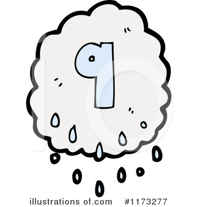 Royalty-Free (RF) Raincloud Clipart Illustration by lineartestpilot - Stock Sample #1173277