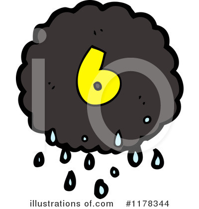 Royalty-Free (RF) Raincloud Clipart Illustration by lineartestpilot - Stock Sample #1178344
