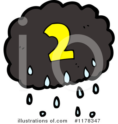 Royalty-Free (RF) Raincloud Clipart Illustration by lineartestpilot - Stock Sample #1178347