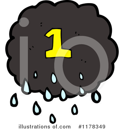 Royalty-Free (RF) Raincloud Clipart Illustration by lineartestpilot - Stock Sample #1178349