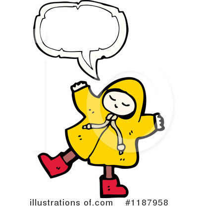 Royalty-Free (RF) Raincoat Clipart Illustration by lineartestpilot - Stock Sample #1187958