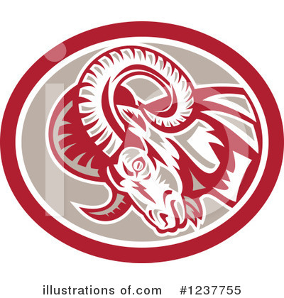 Royalty-Free (RF) Ram Clipart Illustration by patrimonio - Stock Sample #1237755