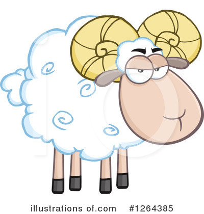 Royalty-Free (RF) Ram Clipart Illustration by Hit Toon - Stock Sample #1264385