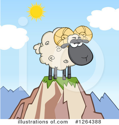 Royalty-Free (RF) Ram Clipart Illustration by Hit Toon - Stock Sample #1264388