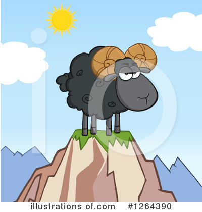 Royalty-Free (RF) Ram Clipart Illustration by Hit Toon - Stock Sample #1264390