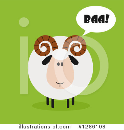 Royalty-Free (RF) Ram Clipart Illustration by Hit Toon - Stock Sample #1286108