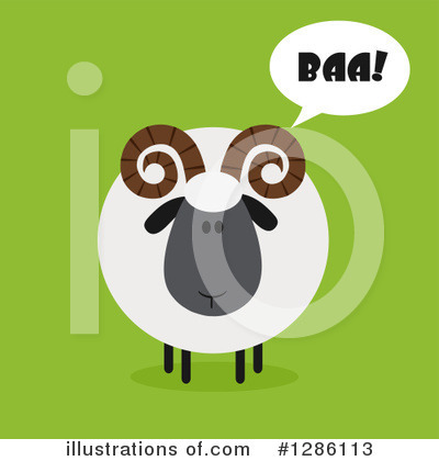 Royalty-Free (RF) Ram Clipart Illustration by Hit Toon - Stock Sample #1286113