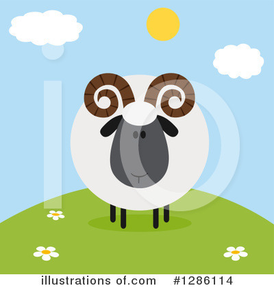 Royalty-Free (RF) Ram Clipart Illustration by Hit Toon - Stock Sample #1286114