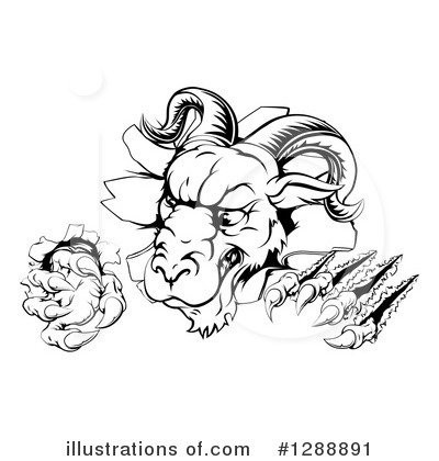 Royalty-Free (RF) Ram Clipart Illustration by AtStockIllustration - Stock Sample #1288891