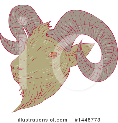 Bighorn Sheep Clipart #1448773 by patrimonio