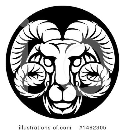 Royalty-Free (RF) Ram Clipart Illustration by AtStockIllustration - Stock Sample #1482305