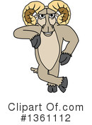 Ram School Mascot Clipart #1361112 by Mascot Junction