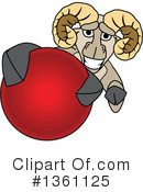 Ram School Mascot Clipart #1361125 by Mascot Junction