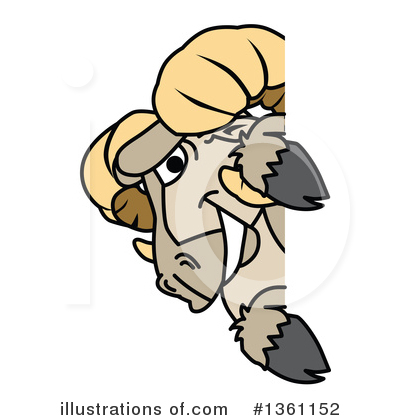 Royalty-Free (RF) Ram School Mascot Clipart Illustration by Mascot Junction - Stock Sample #1361152