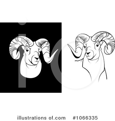 Royalty-Free (RF) Rams Clipart Illustration by Vector Tradition SM - Stock Sample #1066335