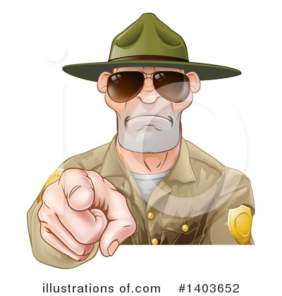 Forest Ranger Clipart #1403652 by AtStockIllustration