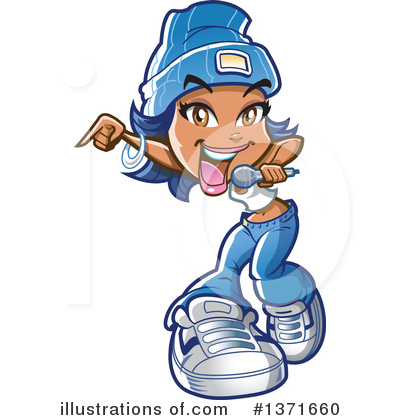 Royalty-Free (RF) Rapper Clipart Illustration by Clip Art Mascots - Stock Sample #1371660