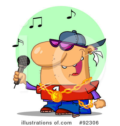 Royalty-Free (RF) Rapper Clipart Illustration by Hit Toon - Stock Sample #92306