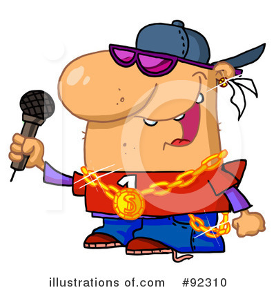 Royalty-Free (RF) Rapper Clipart Illustration by Hit Toon - Stock Sample #92310