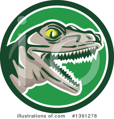 Royalty-Free (RF) Raptor Clipart Illustration by patrimonio - Stock Sample #1391278